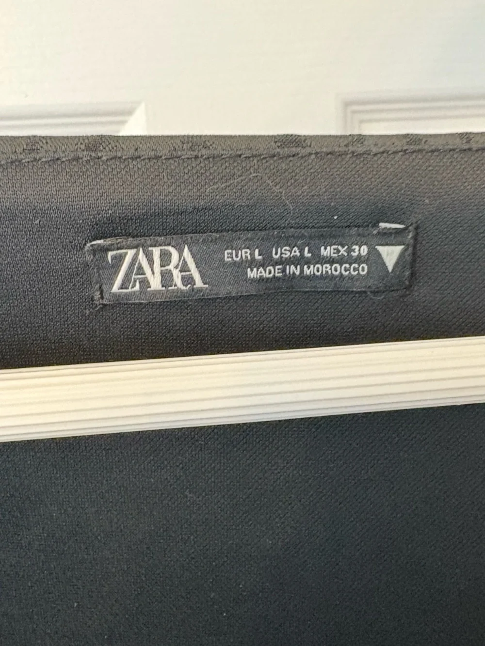 Zara Black Long Sleeve Cropped Bustier Top Size Large - Picture 7 of 14